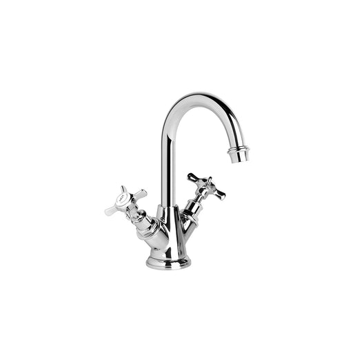 Brodware Neu England Basin Mixer – Cross Handle – Ceramic Disc