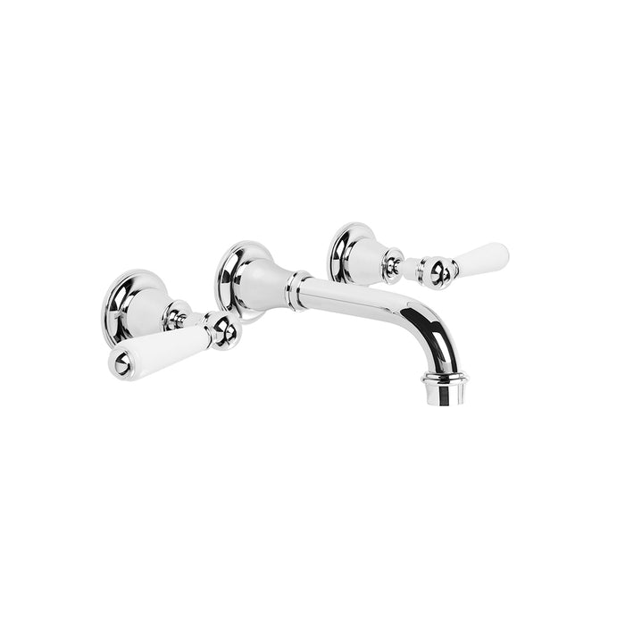 Brodware Neu England Wall Set – White Porcelain Lever
