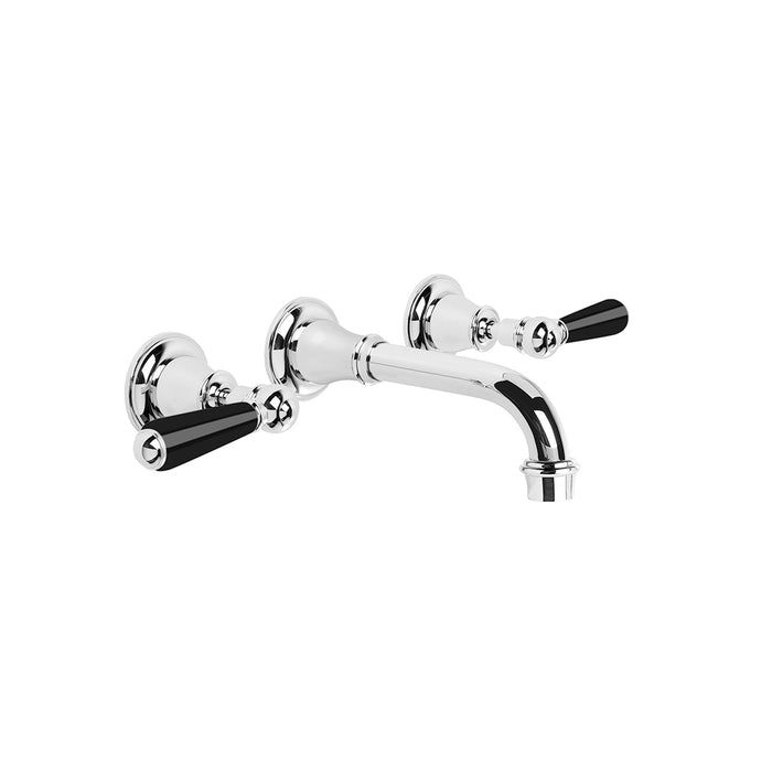 Brodware Neu England Wall Set – Black Porcelain Lever