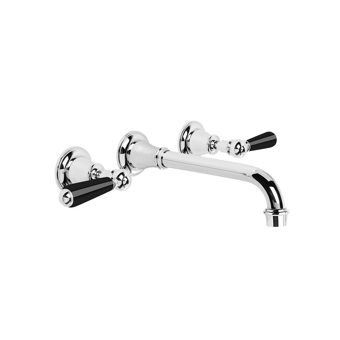 Brodware Neu England Wall Set – Black Porcelain Lever