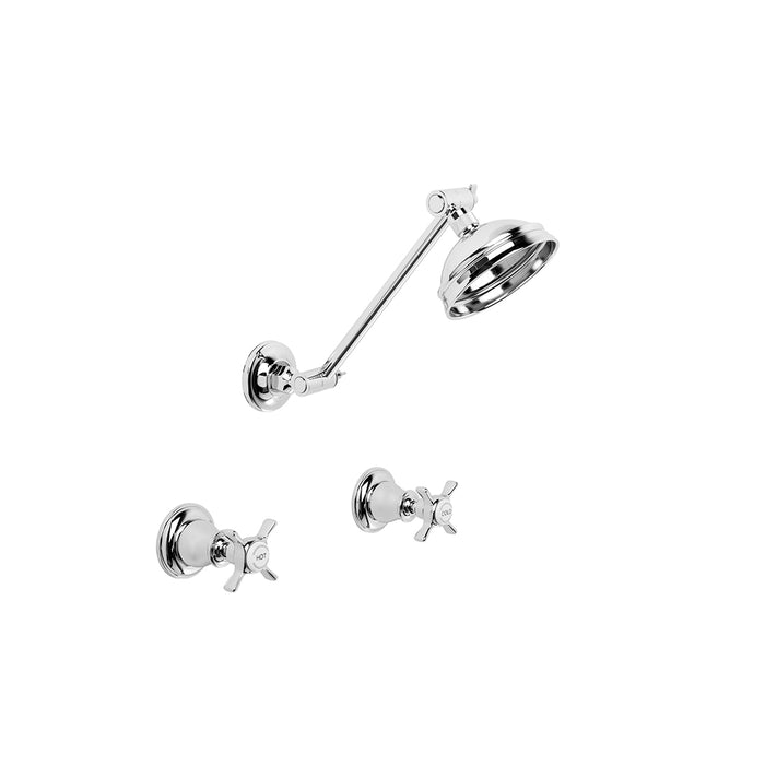 Brodware Neu England Shower Set – Cross Handle – Ceramic Disc