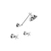 Brodware Neu England Shower Set – Cross Handle – Ceramic Disc