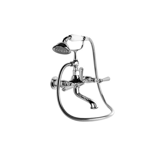 Brodware Neu England Bath Mixer with Handshower – Cross Handle – Ceramic Disc