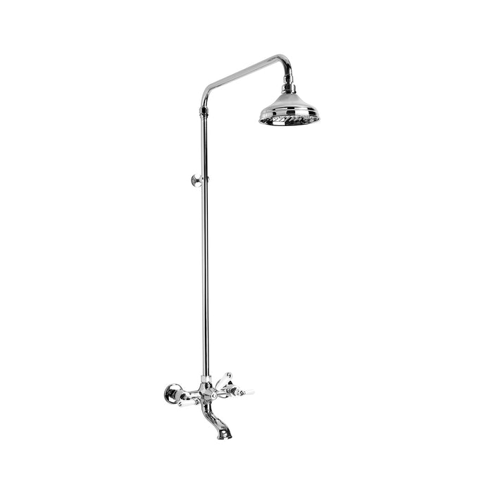 Brodware Neu England Bath & Shower Set – White Porcelain Lever