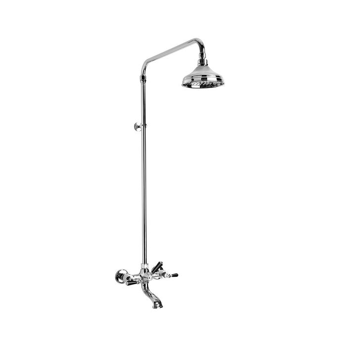 Brodware Neu England Bath & Shower Set – Black Porcelain Lever
