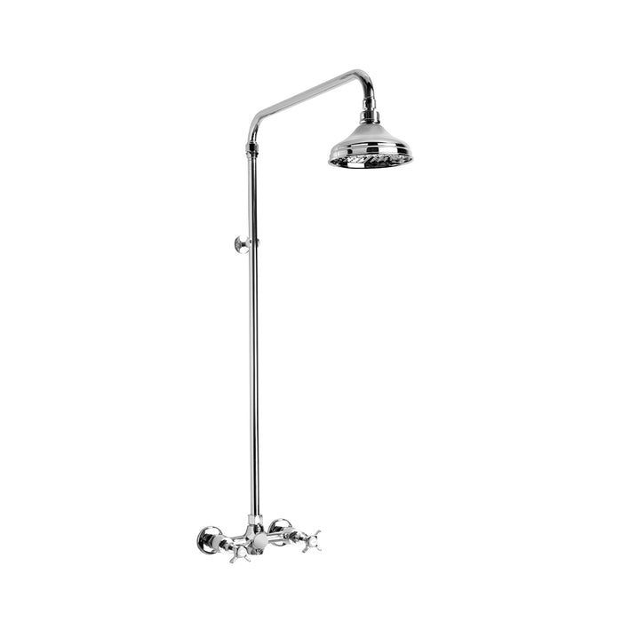 Brodware Neu England Shower Set – Cross Handle – Ceramic Disc