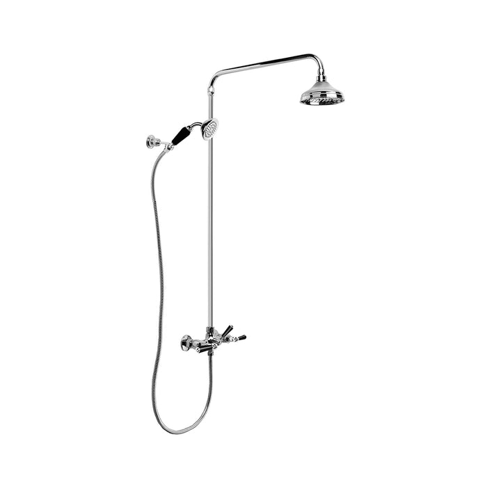 Brodware Neu England Shower Set – Black Porcelain Lever