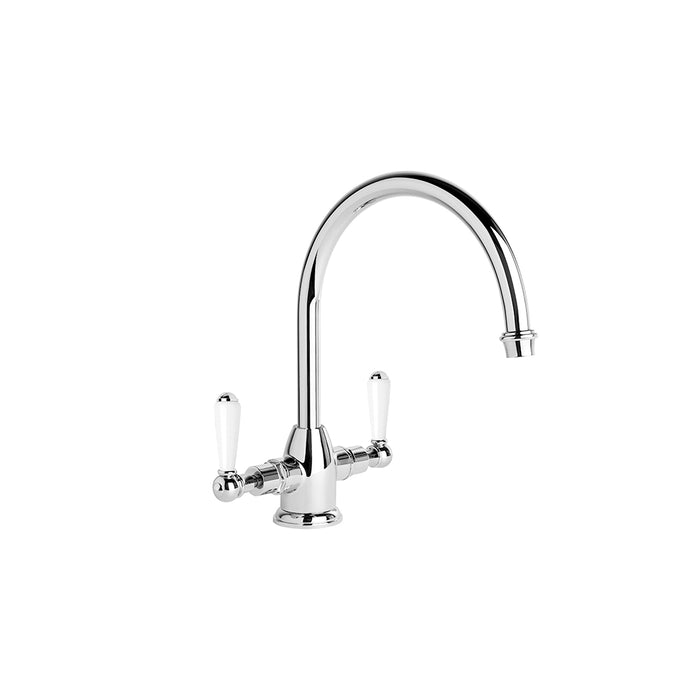 Brodware Neu England Kitchen Mixer – White Porcelain Lever