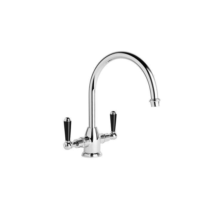 Brodware Neu England Kitchen Mixer – Black Porcelain Lever