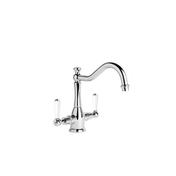 Brodware Neu England Kitchen Mixer – White Porcelain Lever