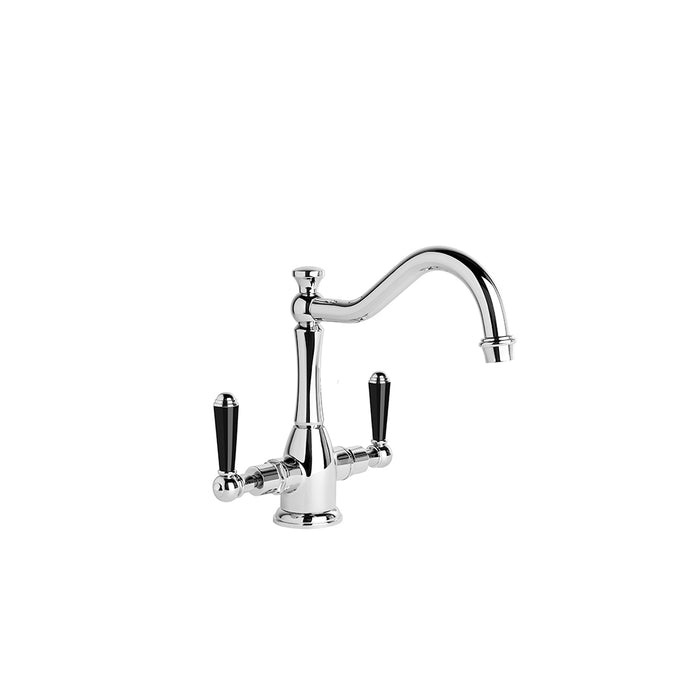 Brodware Neu England Kitchen Mixer – Black Porcelain Lever