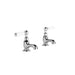 Brodware Neu England Pillar Taps – White Porcelain Lever