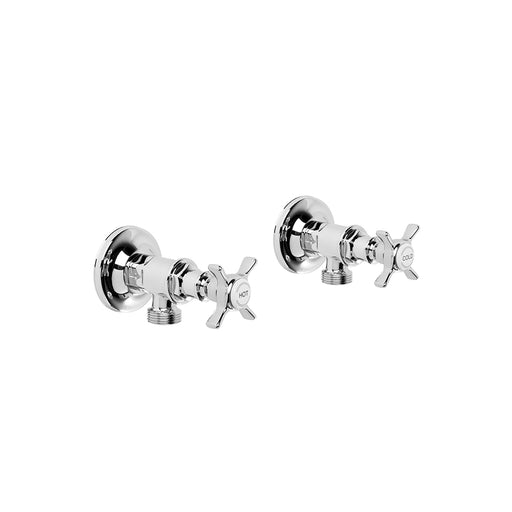 Brodware Neu England Washing Machine Taps – Cross Handle – Ceramic Disc