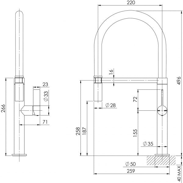 Prize Flexible Coil Sink Mixer