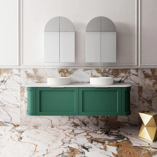 Cassa Design Westminster 1500mm Wall Hung Vanity Emerald Green