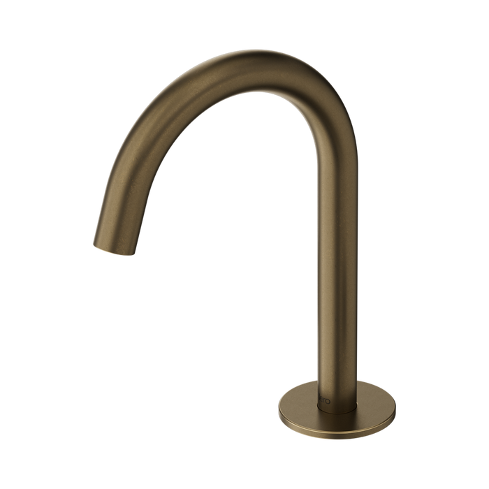 Nero Serenity Basin Arc Spout - Tumbled Antique Brass