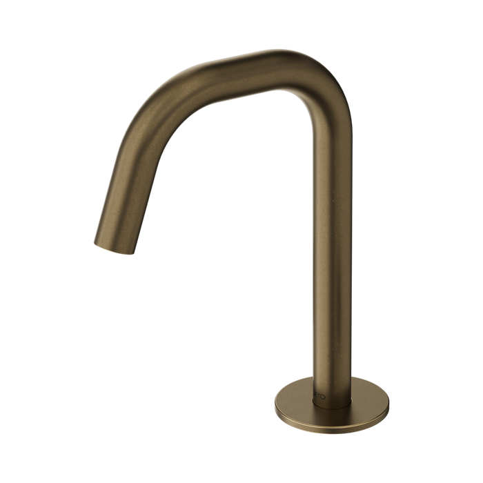 Nero Serenity Basin Edge Spout - Tumbled Antique Brass