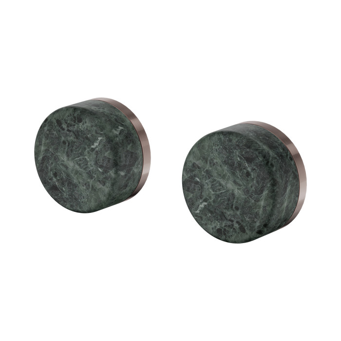 Nero Serenity Wall Top Assemblies With Verde Alpi Handle - Brushed Bronze