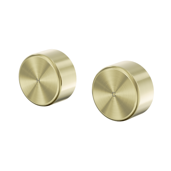 Nero Serenity Wall Top Assemblies With Metal Handle - Brushed Gold