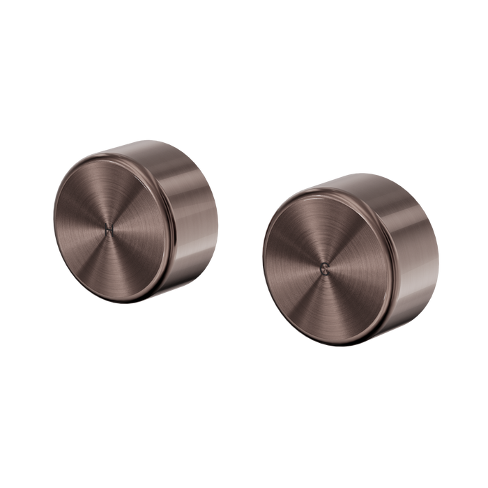 Nero Serenity Wall Top Assemblies With Metal Handle - Brushed Bronze