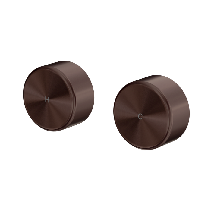 Nero Serenity Wall Top Assemblies With Metal Handle - Rome Bronze