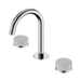 Nero Serenity Basin Set Arc Spout With Carrara Handle - Chrome