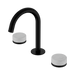 Nero Serenity Basin Set Arc Spout With Carrara Handle - Matte Black
