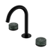 Nero Serenity Basin Set Arc Spout With Verde Alpi Handle - Matte Black