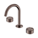 Nero Serenity Basin Set Arc Spout With Metal Handle - Brushed Bronze