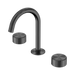 Nero Serenity Basin Set Arc Spout With Metal Handle - Gun Metal