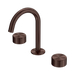 Nero Serenity Basin Set Arc Spout With Metal Handle - Rome Bronze
