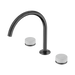 Nero Serenity Bath/Kitchen Set Arc Spout With Carrara Handle - Gun Metal