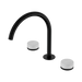 Nero Serenity Bath/Kitchen Set Arc Spout With Carrara Handle - Matte Black