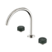 Nero Serenity Bath/Kitchen Set Arc Spout With Verde Alpi Handle - Brushed Nickel