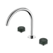 Nero Serenity Bath/Kitchen Set Arc Spout With Verde Alpi Handle - Chrome