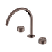 Nero Serenity Bath/Kitchen Set Arc Spout With Metal Handle - Brushed Bronze