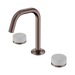 Nero Serenity Basin Set Edge Spout With Carrara Handle - Brushed Bronze