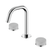 Nero Serenity Basin Set Edge Spout With Carrara Handle - Chrome