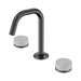 Nero Serenity Basin Set Edge Spout With Carrara Handle - Gun Metal