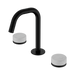 Nero Serenity Basin Set Edge Spout With Carrara Handle - Matte Black