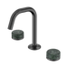 Nero Serenity Basin Set Edge Spout With Verde Alpi Handle - Gun Metal