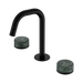Nero Serenity Basin Set Edge Spout With Verde Alpi Handle - Matte Black
