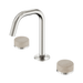 Nero Serenity Basin Set Edge Spout With Rome Travertine Handle - Brushed Nickel