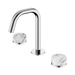 Nero Serenity Basin Set Edge Spout With Arabescato Corchia Handle - Chrome