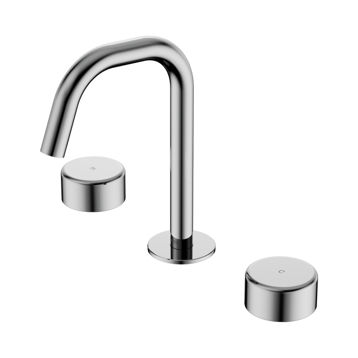 Nero Serenity Basin Set Edge Spout With Metal Handle - Chrome