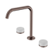 Nero Serenity Bath/Kitchen Set Edge Spout With Carrara Handle - Brushed Bronze