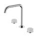Nero Serenity Bath/Kitchen Set Edge Spout With Carrara Handle - Chrome