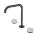Nero Serenity Bath/Kitchen Set Edge Spout With Carrara Handle - Gun Metal