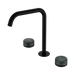 Nero Serenity Bath/Kitchen Set Edge Spout With Verde Alpi Handle - Matte Black