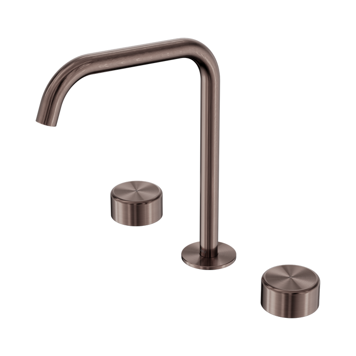 Nero Serenity Bath/Kitchen Set Edge Spout With Metal Handle - Brushed Bronze